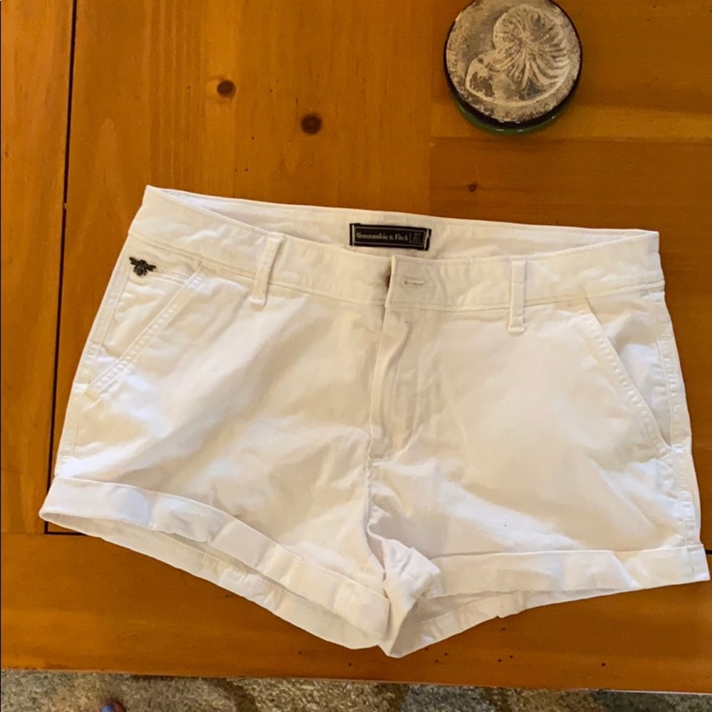 White khaki shorts